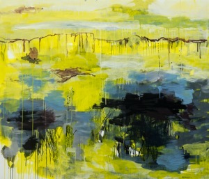 Öffnung, 2017, Acryl auf Leinwand, 120×140 cm