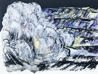 Sprengung im Tagebau Lichtenberg